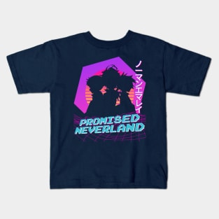 Promised Neverland - Vaporwave Kids T-Shirt